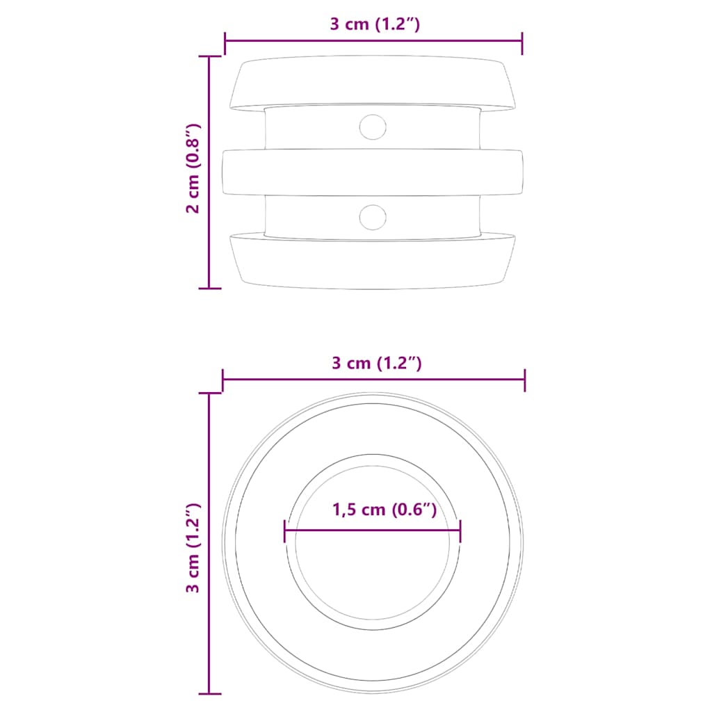 Tafelvoetbal bumpers 16 pcs Zwart 3 x 3 x 2 cm TPE is nu te koop bij PeponiXL, paradijselijk wonen!