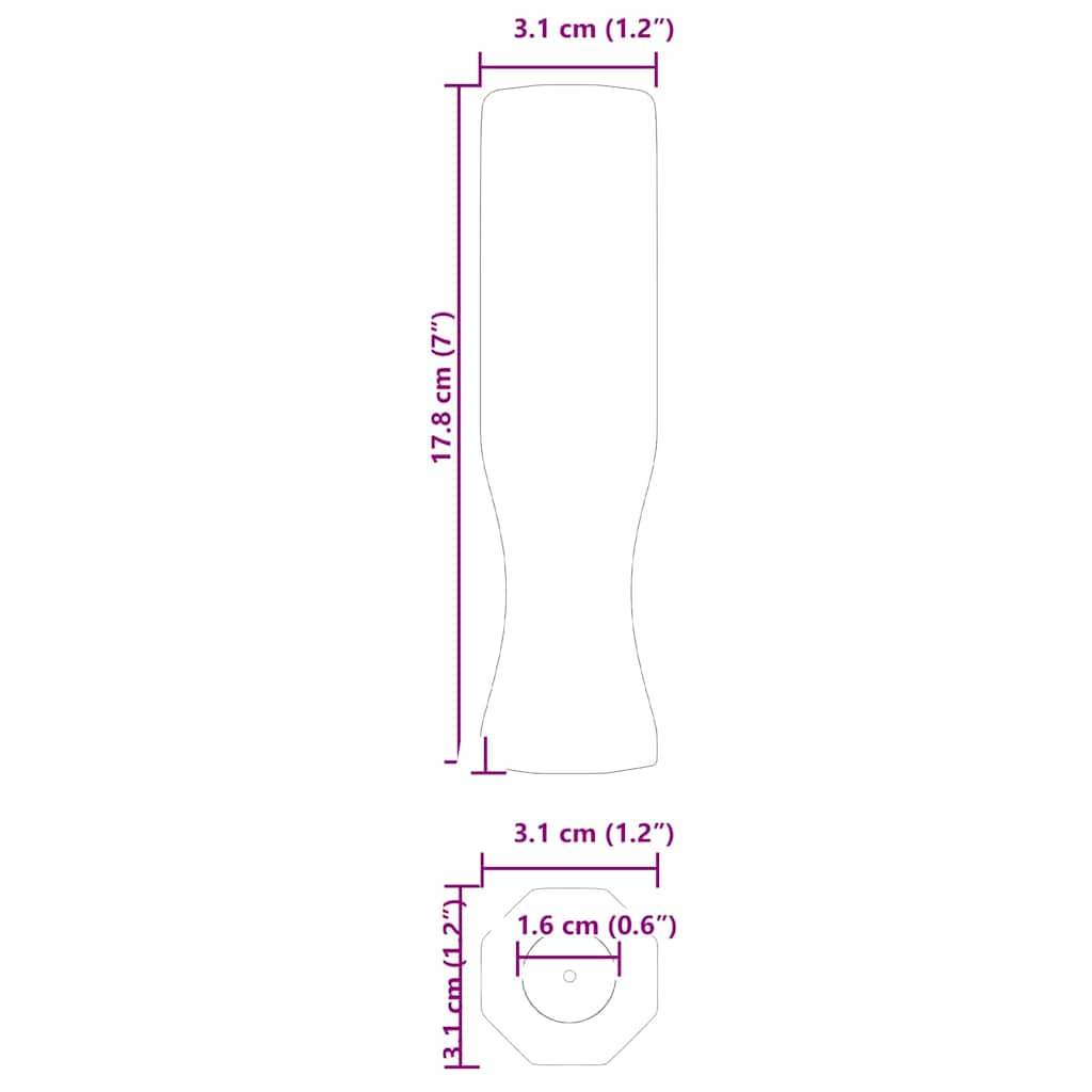 Tafelvoetbalhandvatten 10 pcs Zwart 3,1 x 3,1 x 17,8 cm PP is nu te koop bij PeponiXL, paradijselijk wonen!