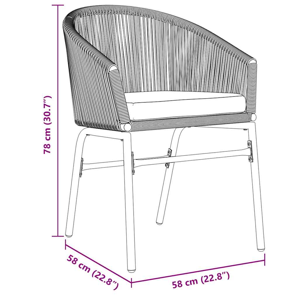 Tuin eettafelset 7 pcs Grijs poly rattan is nu te koop bij PeponiXL, paradijselijk wonen!
