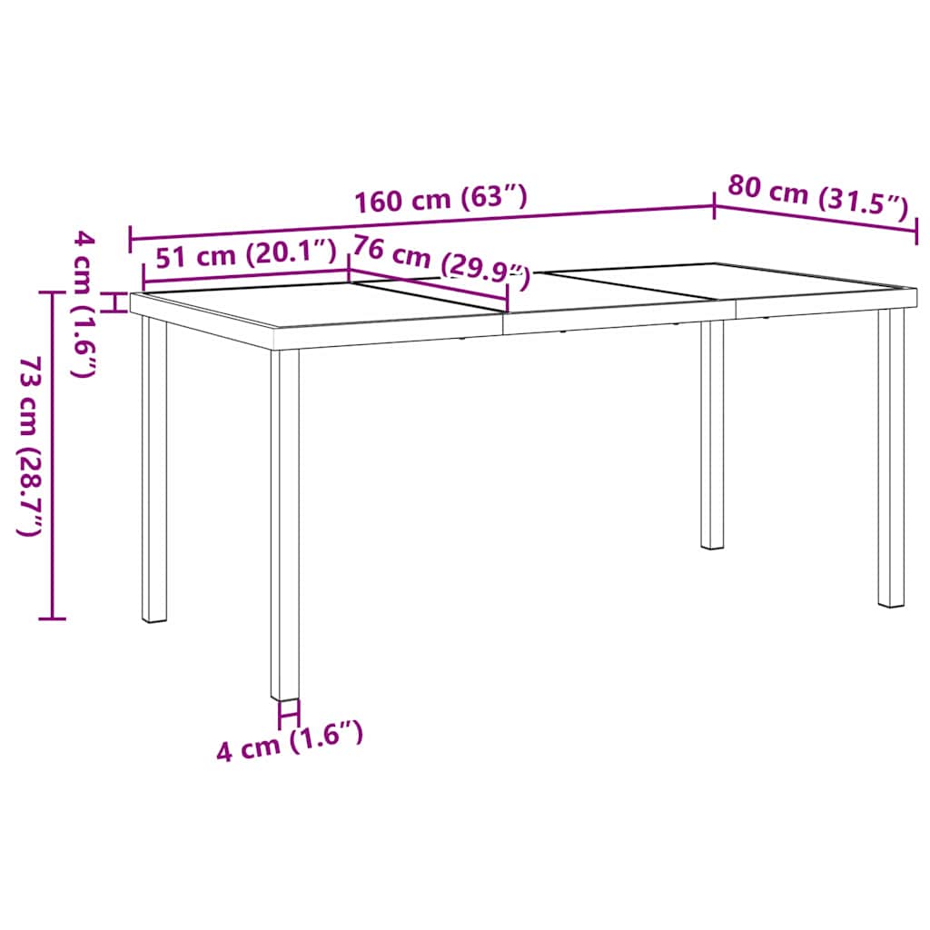 Tuin eettafelset met kussen 5 pcs Bruin Gepoedercoat staal is nu te koop bij PeponiXL, paradijselijk wonen!