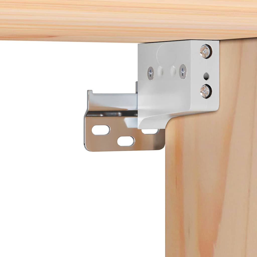 Nachtkastje met lade Bruin 38 x 36 x 29,5 cm Massief grenenhout is nu te koop bij PeponiXL, paradijselijk wonen!