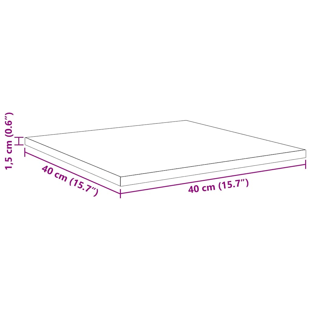 Boekenplank Bord 4 pcs Bruin 40 x 40 x 1,5 cm Bewerkt hout is nu te koop bij PeponiXL, paradijselijk wonen!
