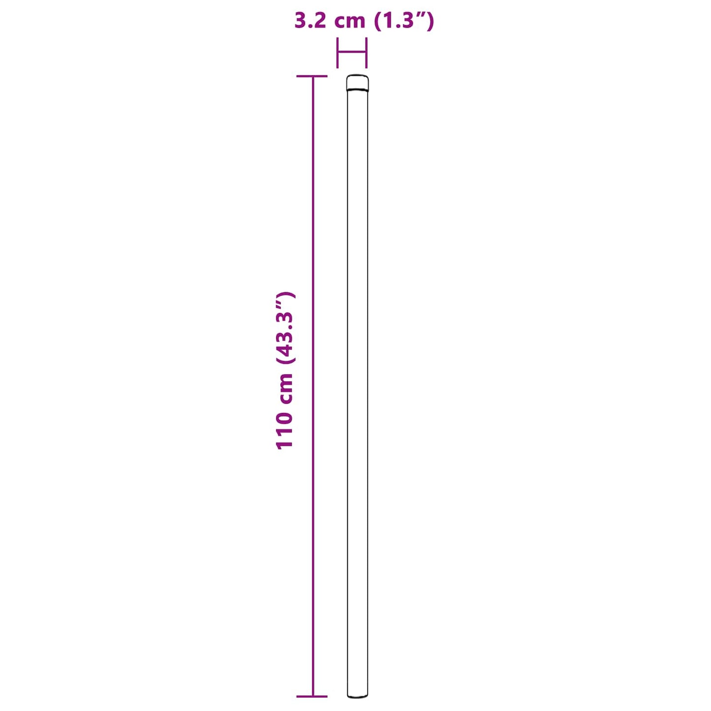 Afrasteringspaal 12 pcs Groen 110 cm Poedergecoat staal is nu te koop bij PeponiXL, paradijselijk wonen!