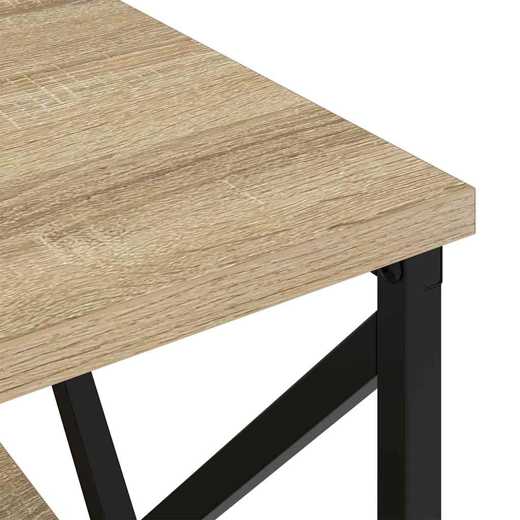 Nachtkastje 2 pcs Sonoma Eiken 41,5 x 40,5 x 55 cm Bewerkt hout is nu te koop bij PeponiXL, paradijselijk wonen!