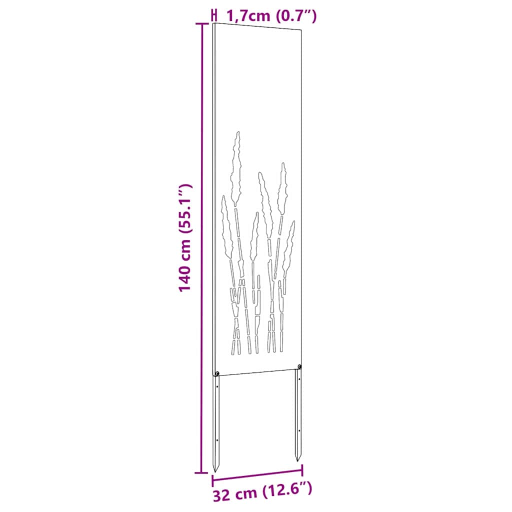 Tuin Privacy Screen Zilver 32 x 140 cm Gegalvaniseerd staal is nu te koop bij PeponiXL, paradijselijk wonen!