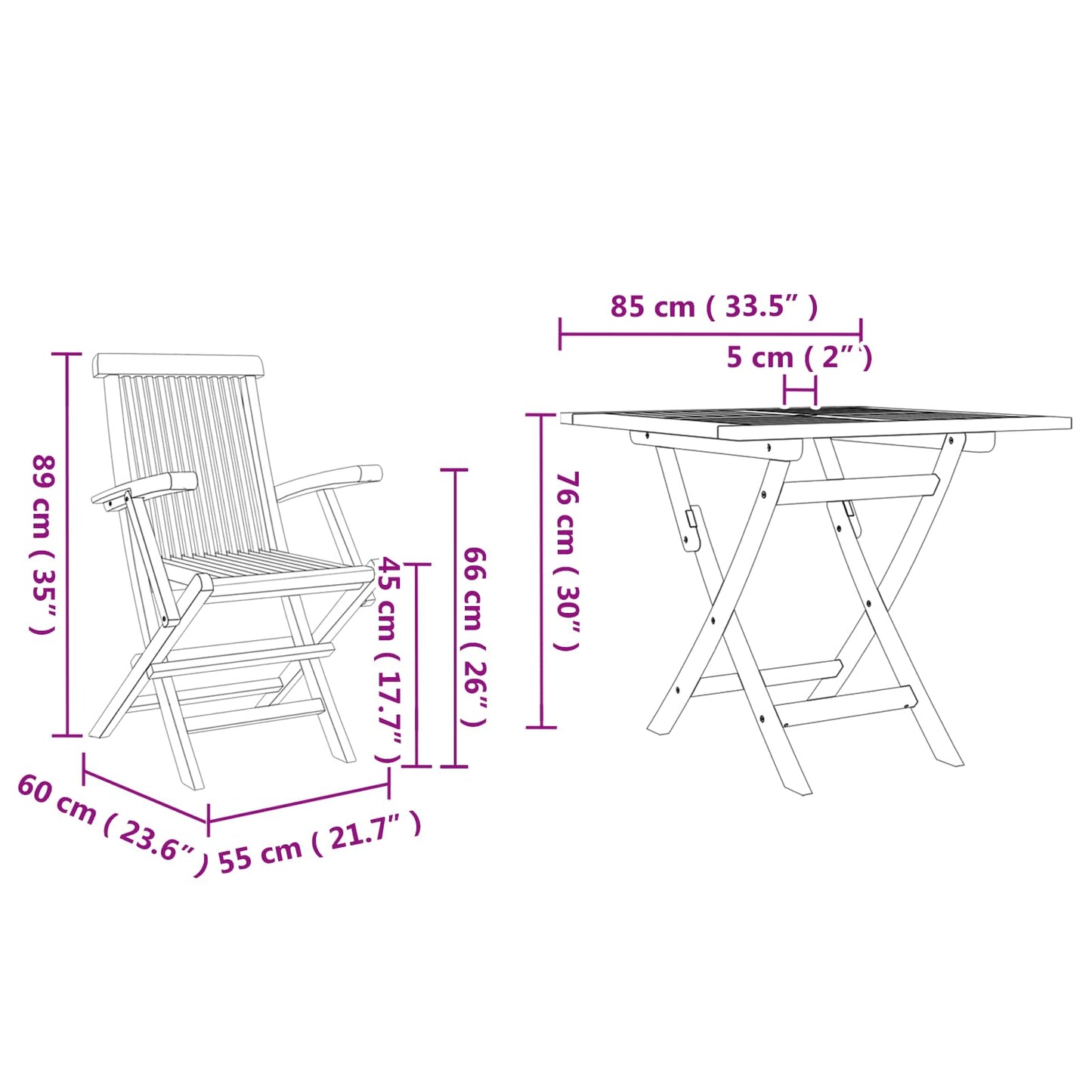Tuin eettafelset 3 pcs Bruin Massief Acaciahout is nu te koop bij PeponiXL, paradijselijk wonen!