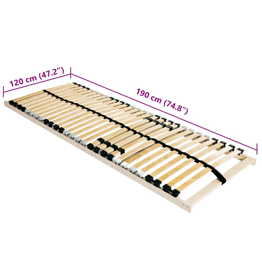 Lattenbodem Bruin 120 x 190 cm Massief beukenhout is nu te koop bij PeponiXL, paradijselijk wonen!