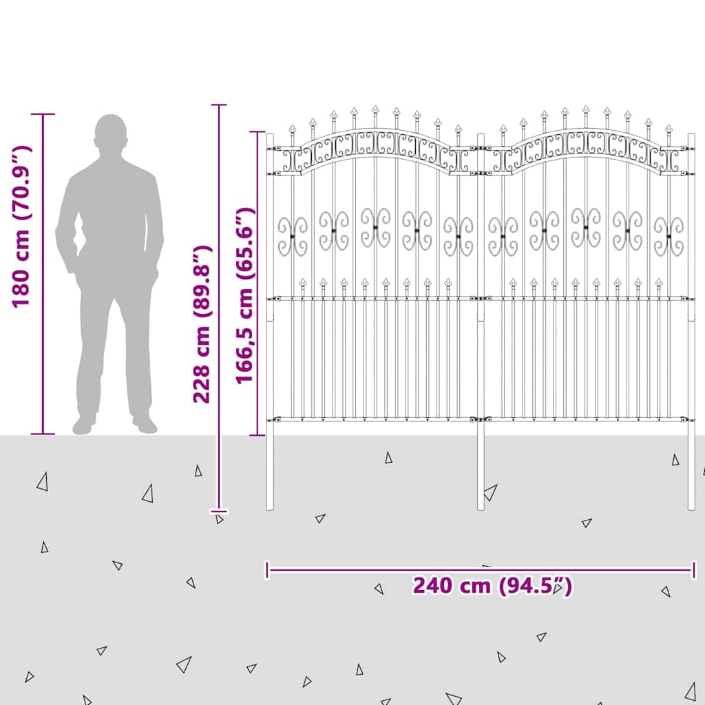 Tuinhek Wit 240 x 228 cm Poedergecoat staal is nu te koop bij PeponiXL, paradijselijk wonen!