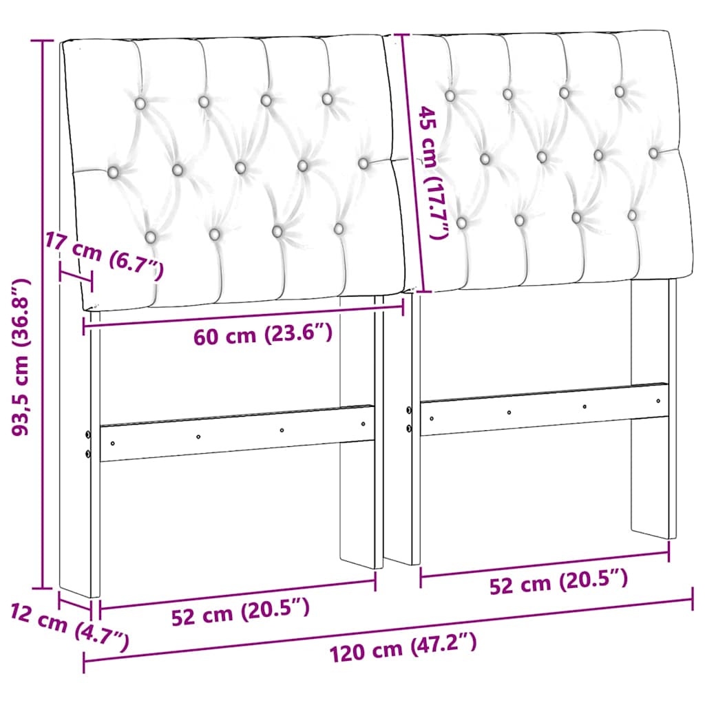 Gestoffeerd hoofdbord Taupe 120 cm Massief grenenhout is nu te koop bij PeponiXL, paradijselijk wonen!