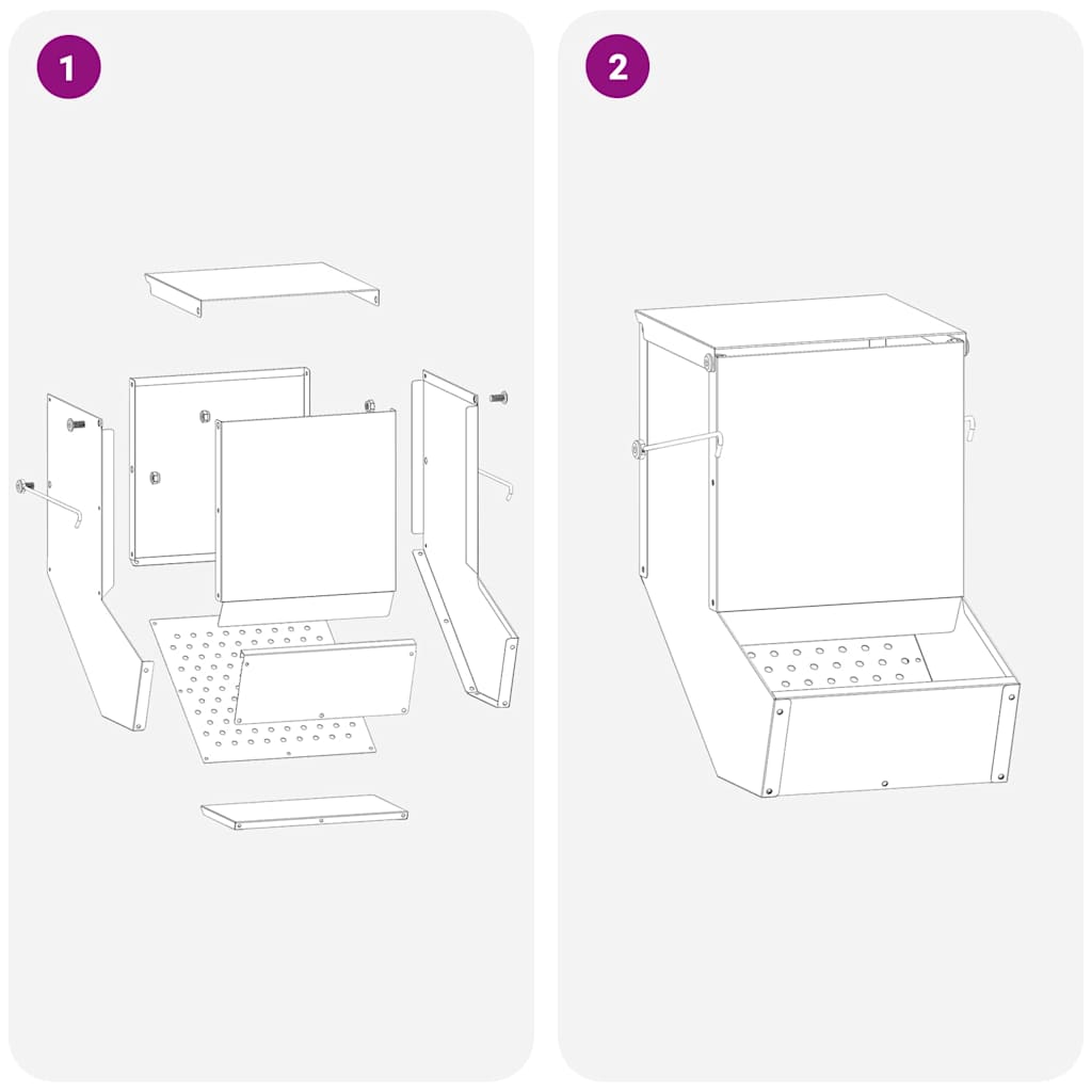 Konijnenvoer Olijf Groen 17,5 x 26 x 28,5 cm Koudgewalst Staal is nu te koop bij PeponiXL, paradijselijk wonen!