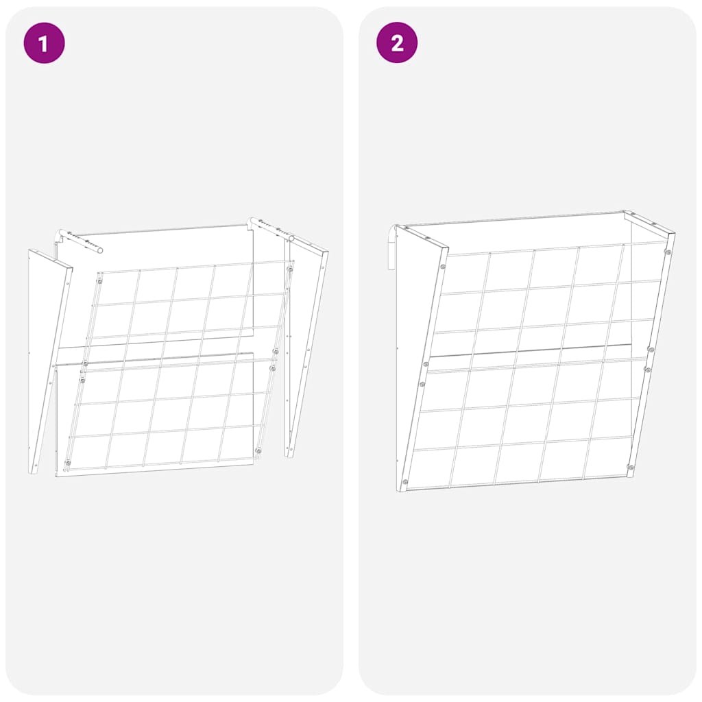 Hangend Hooi Feeder Zwart 61 x 33 x 66 cm Koudgewalst Staal is nu te koop bij PeponiXL, paradijselijk wonen!