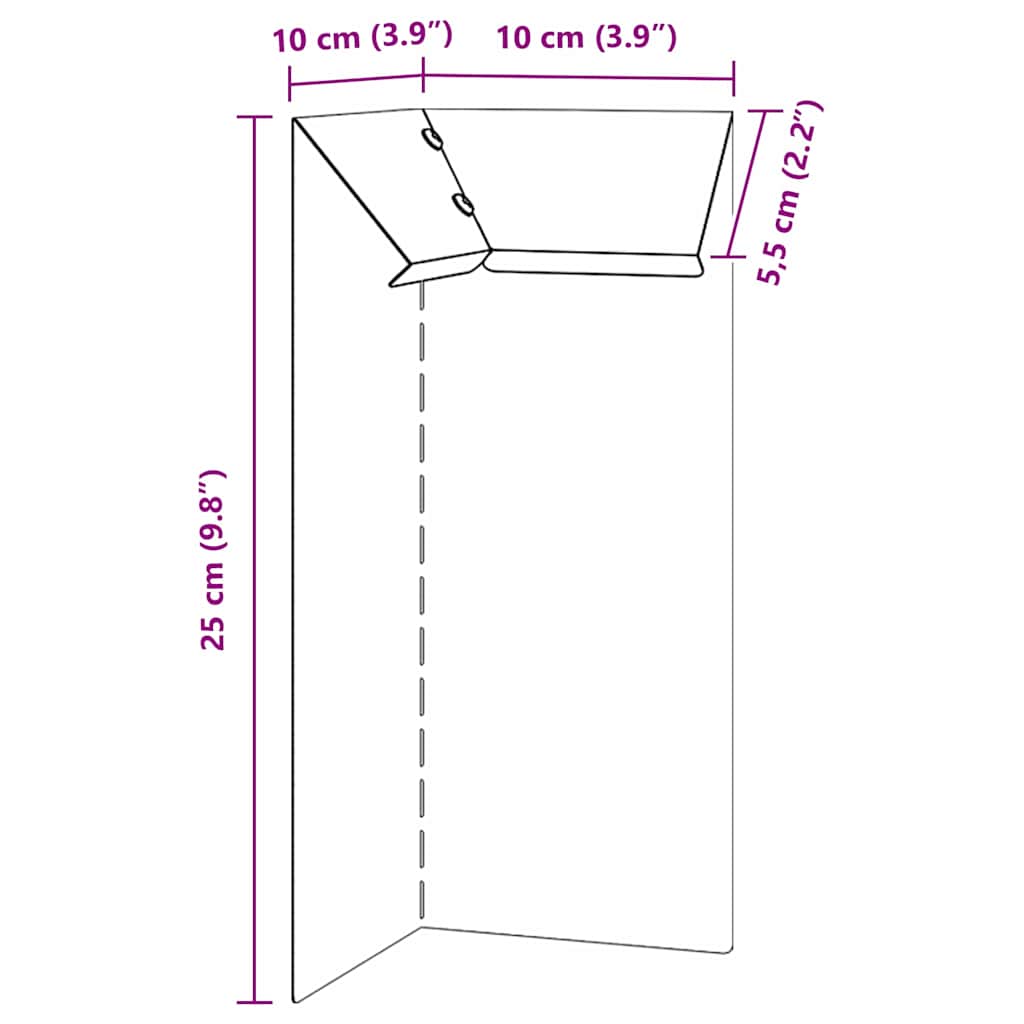 Slakkenhekje 4 pcs Zilver 10 x 10 x 25 cm Roestvrij staal is nu te koop bij PeponiXL, paradijselijk wonen!