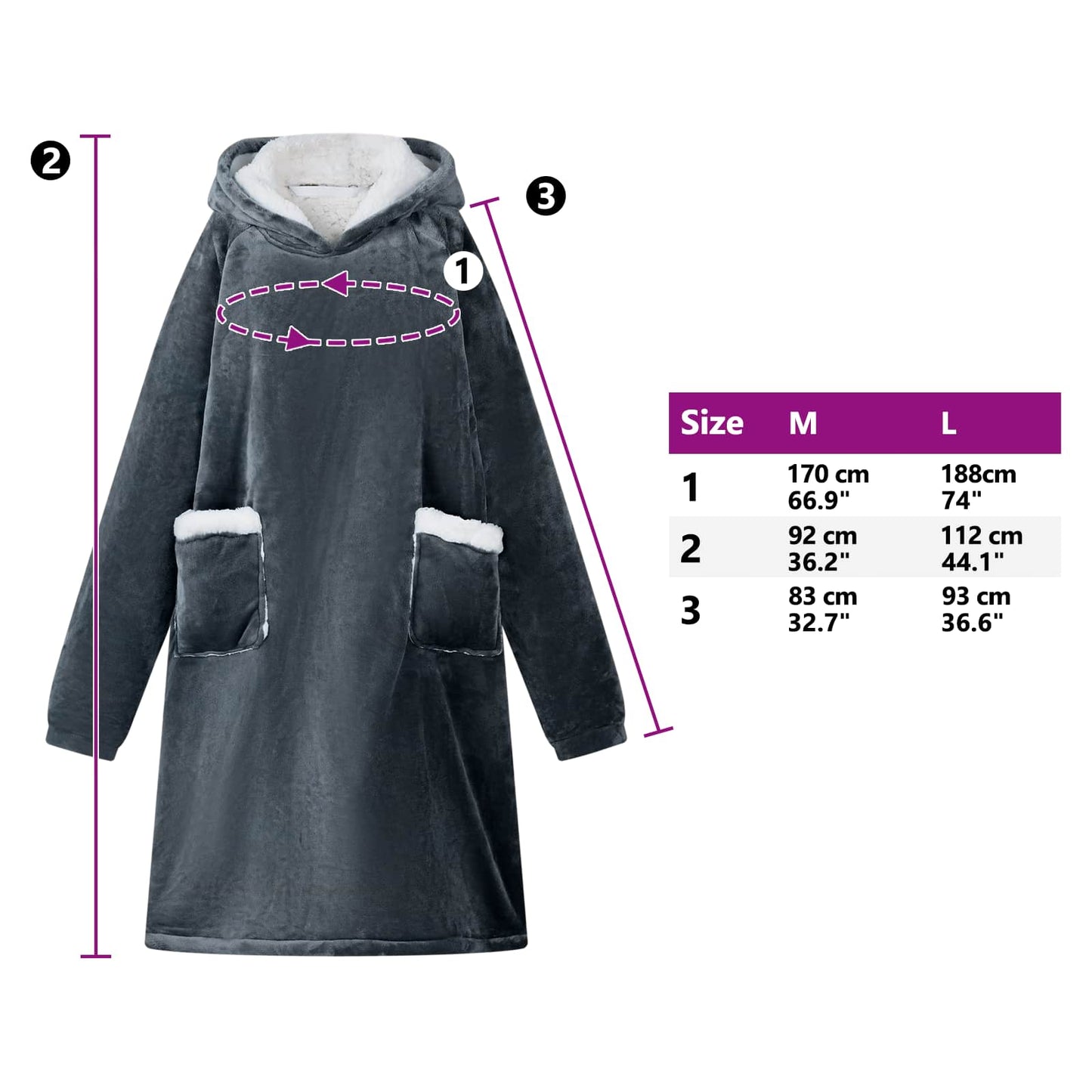 Deken hoodie Marineblauw L Fleece en Flanel is nu te koop bij PeponiXL, paradijselijk wonen!