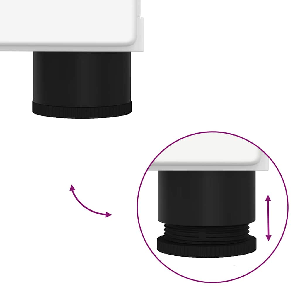 Badkamermeubelset met opslag 2 pcs Wit Bewerkt hout & Metaal is nu te koop bij PeponiXL, paradijselijk wonen!