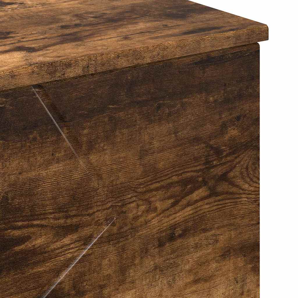 Badkamermeubelset 3 pcs Gerookt eiken Geperst Hout en Metaal is nu te koop bij PeponiXL, paradijselijk wonen!