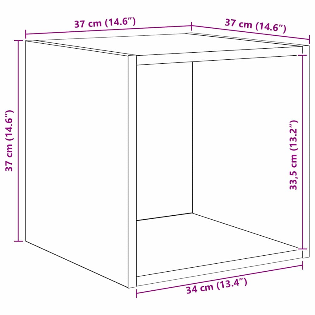 Tv-meubelset Wandgemonteerd 4 pcs Zwart Eiken Bewerkt hout is nu te koop bij PeponiXL, paradijselijk wonen!