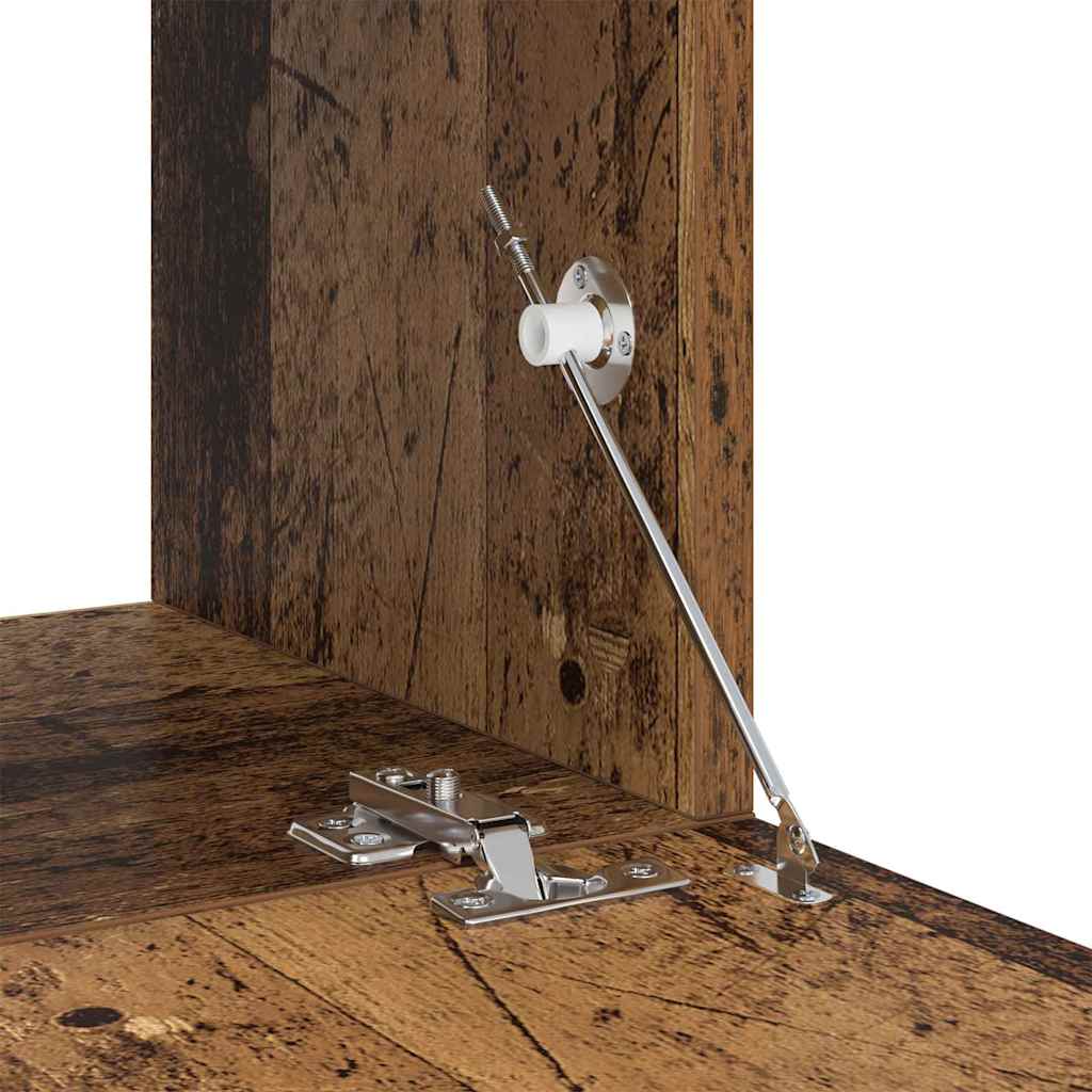 Tv-meubelset Wandgemonteerd 6 pcs Oudhout Bewerkt hout is nu te koop bij PeponiXL, paradijselijk wonen!