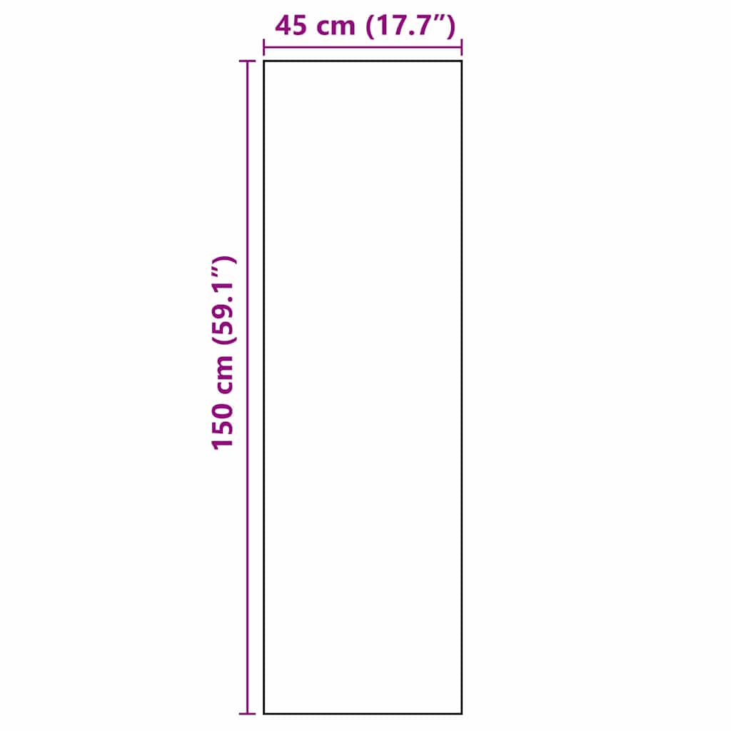 Keuken Vloerkleed Zwart 150 x 45 cm Fluweel is nu te koop bij PeponiXL, paradijselijk wonen!