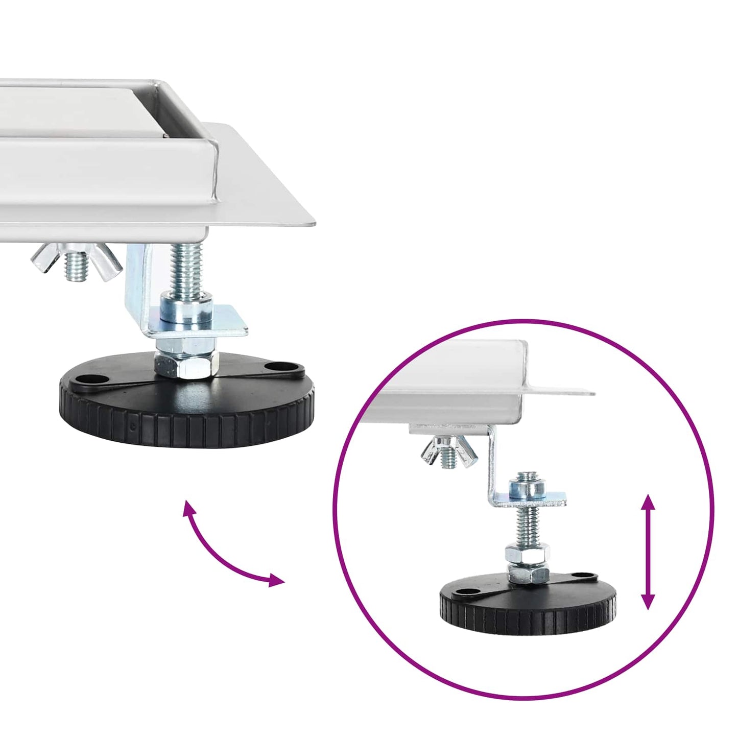 Doucheafvoer 2-in-1 met 360° Sifon Zilver 50 cm is nu te koop bij PeponiXL, paradijselijk wonen!