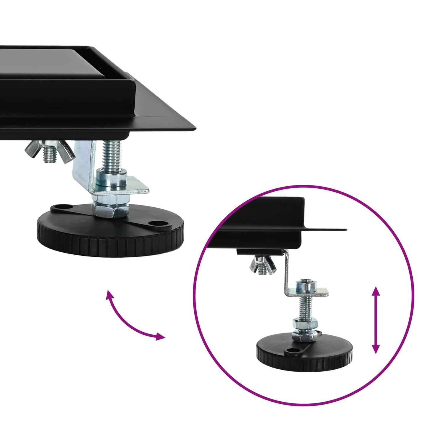 2 in 1 Doucheafvoer Zwart 80 cm Roestvrij staal 304 is nu te koop bij PeponiXL, paradijselijk wonen!
