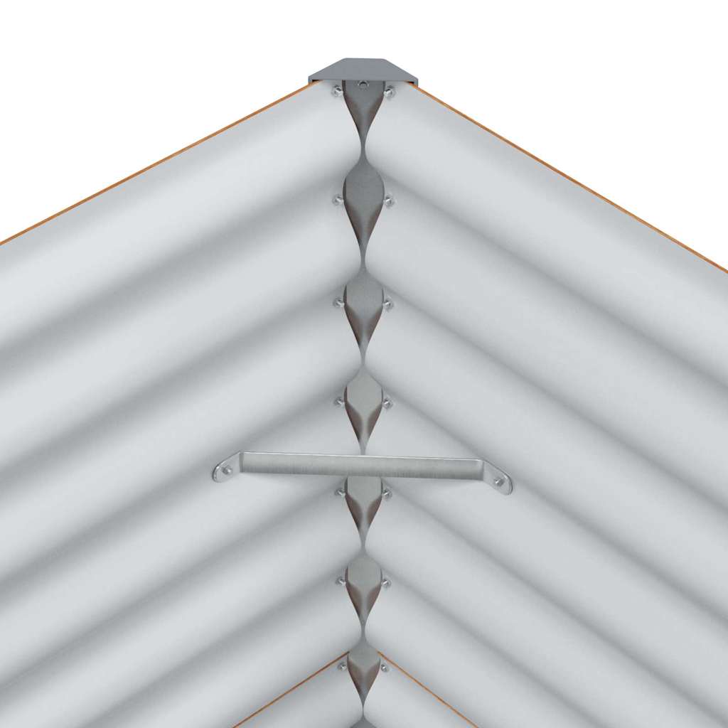 Verhoogde plantenbak 195 x 50 x 68 cm Gegalvaniseerd staal is nu te koop bij PeponiXL, paradijselijk wonen!