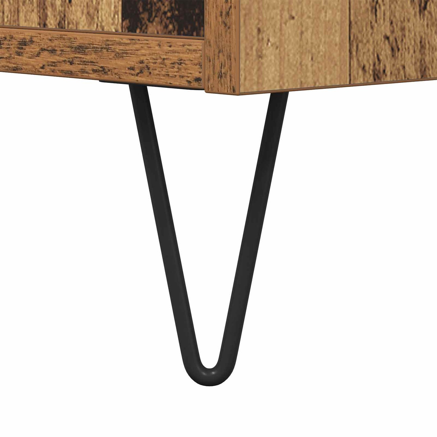 Dressoir met lade Oud hout 34 x 34.5 x 90 cm Bewerkt hout is nu te koop bij PeponiXL, paradijselijk wonen!