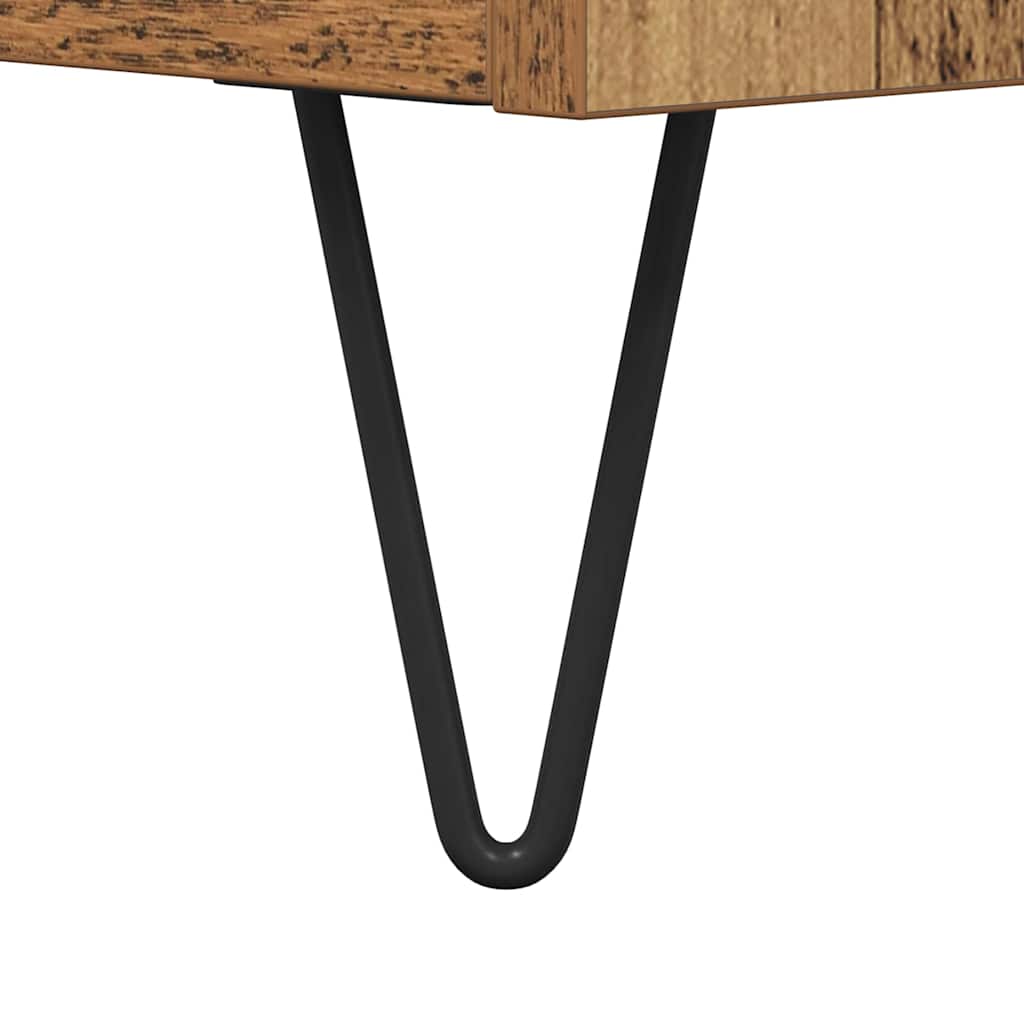 Dressoir Oud Hout 69,5 x 34 x 90 cm Gemonteerd hout en ijzer is nu te koop bij PeponiXL, paradijselijk wonen!