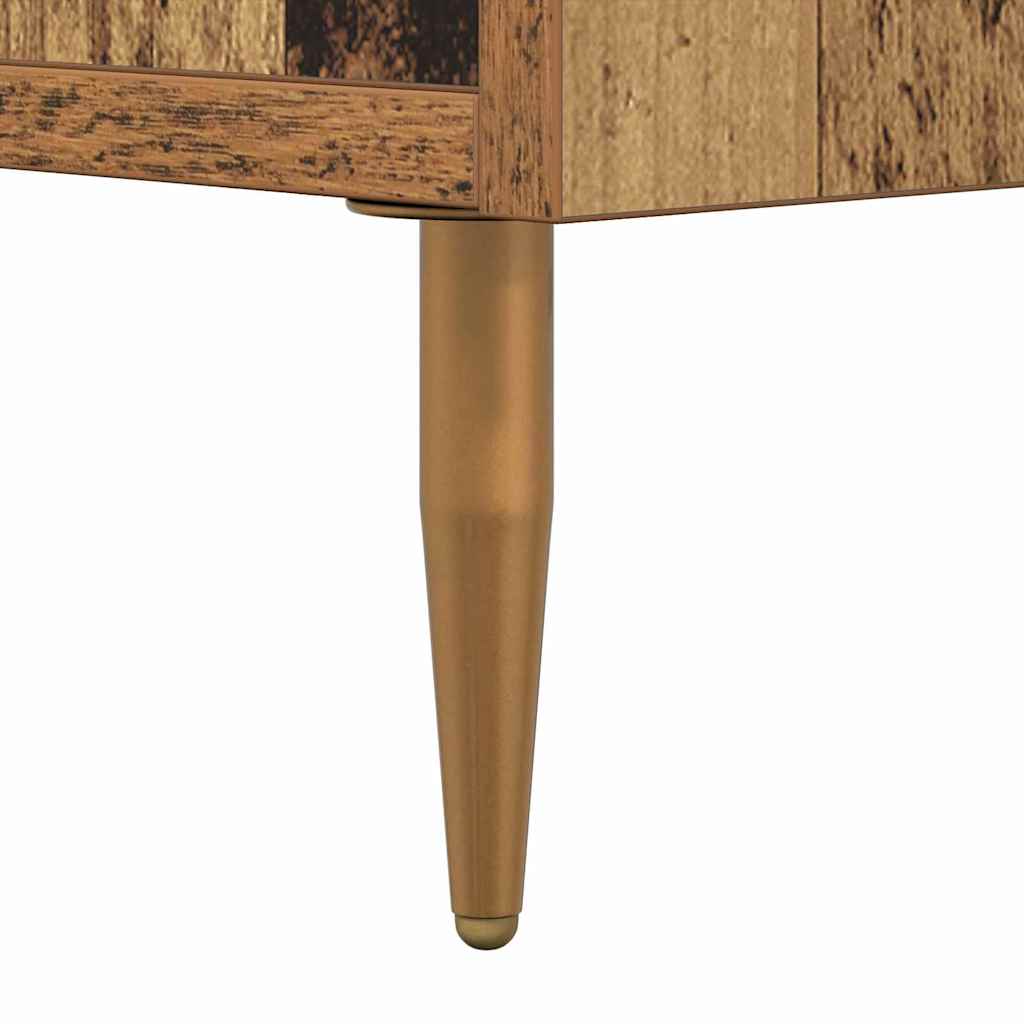 Nachtkastje met lade Bruin 40 x 35 x 47,5 cm Bewerkt hout is nu te koop bij PeponiXL, paradijselijk wonen!