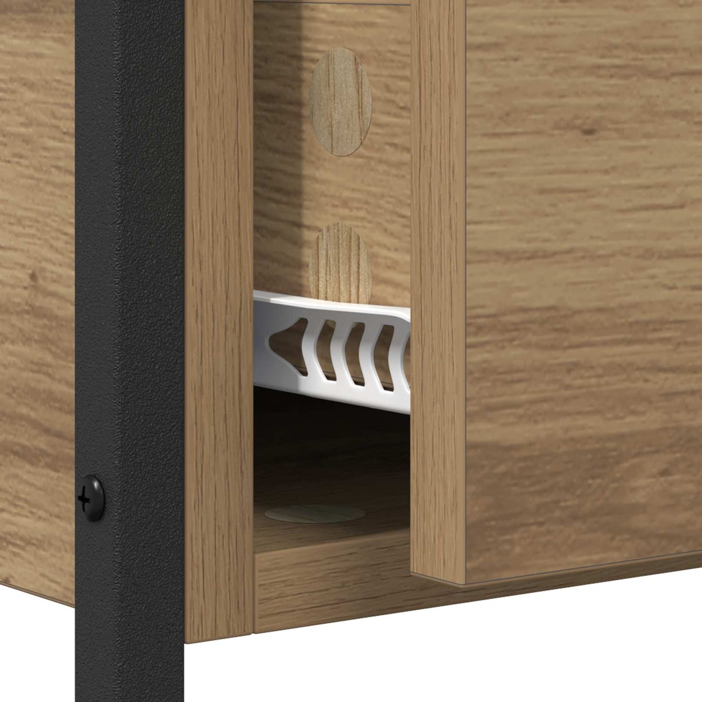 Wandtafel Artisan Eiken 100 x 39 x 78,5 cm Bewerkt hout is nu te koop bij PeponiXL, paradijselijk wonen!
