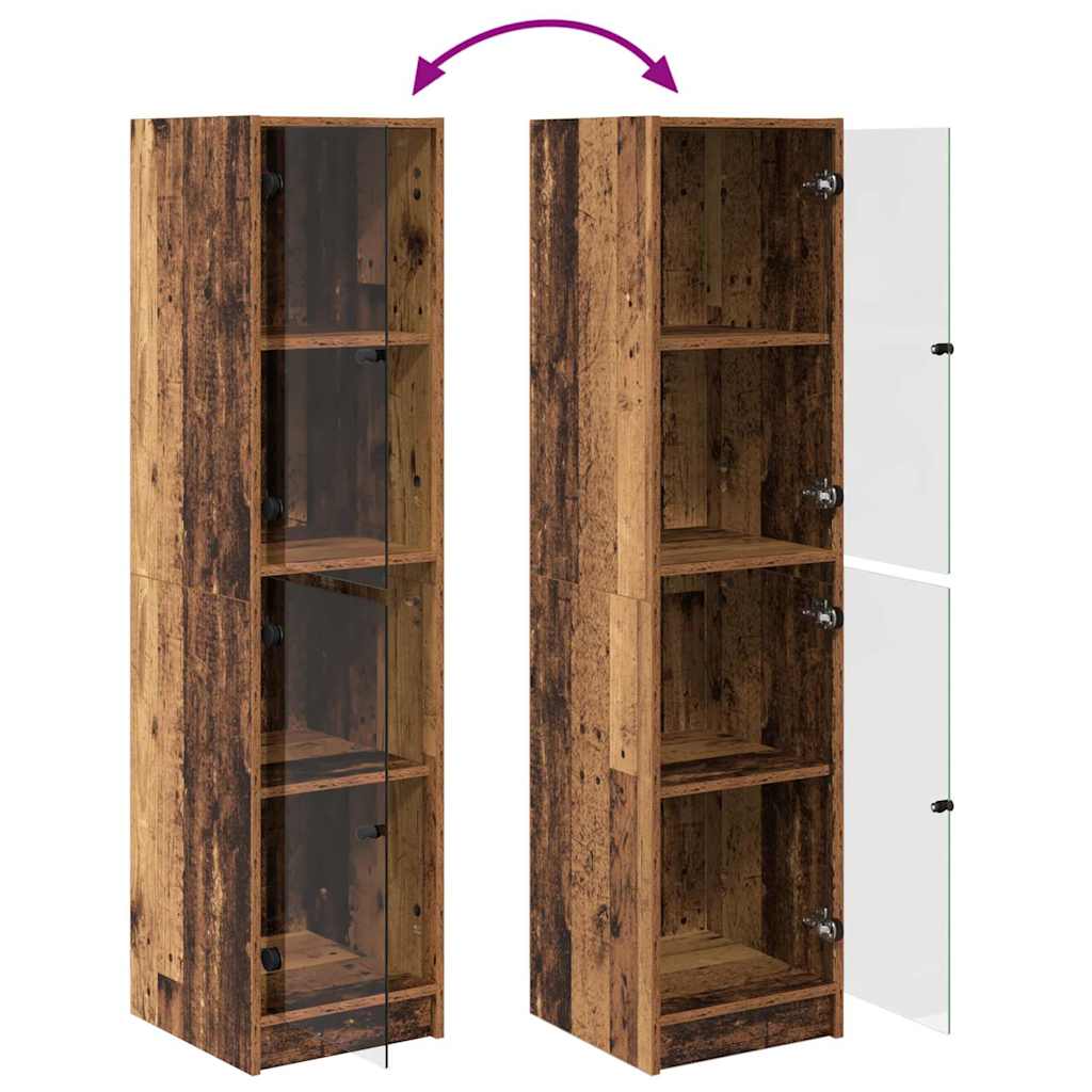 Highboard Oud Hout 35 x 37 x 142 cm Bewerkt hout is nu te koop bij PeponiXL, paradijselijk wonen!