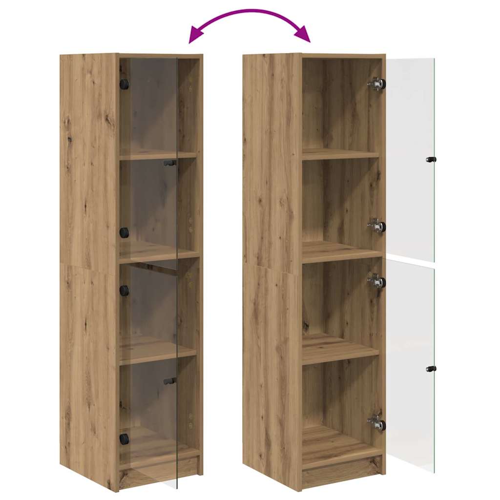 Highboard Artisan Eiken 35 x 37 x 142 cm Bewerkt hout is nu te koop bij PeponiXL, paradijselijk wonen!