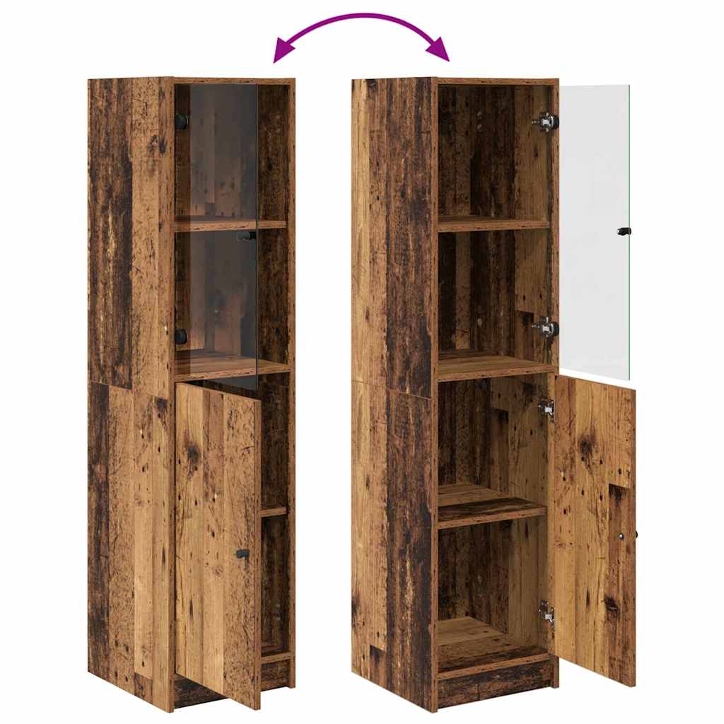 Highboard Oud Hout 35 x 37 x 142 cm Bewerkt hout is nu te koop bij PeponiXL, paradijselijk wonen!