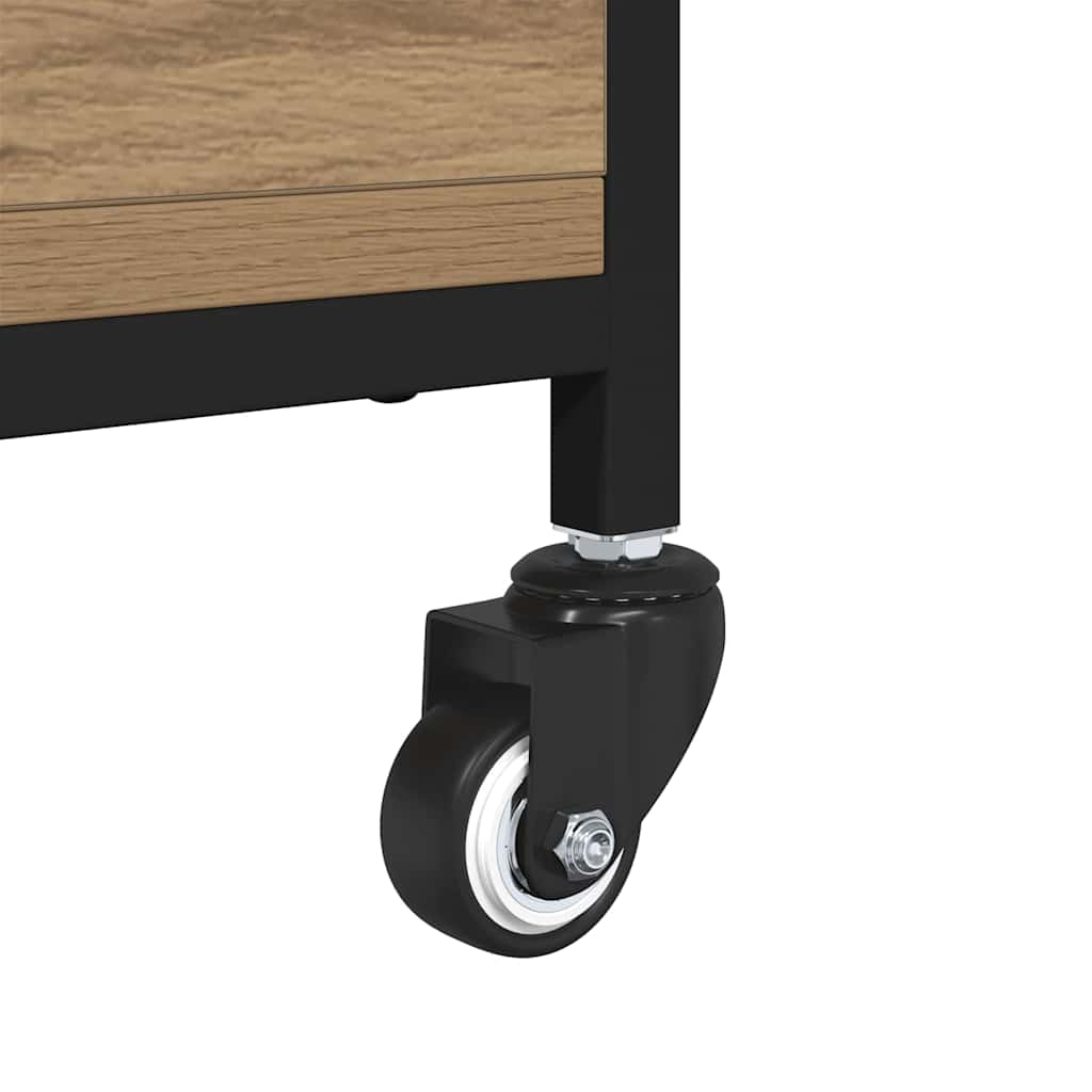 Salontafel Artisan Eiken 91 x 55 x 32 cm Bewerkt hout is nu te koop bij PeponiXL, paradijselijk wonen!
