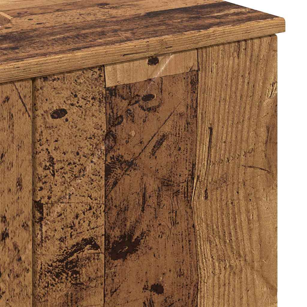 Badkamer Kast Oud Hout 61 x 35 x 64 cm Bewerkt hout & Metaal is nu te koop bij PeponiXL, paradijselijk wonen!