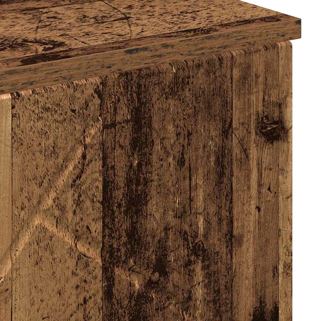 Badkamer Kast Oud Hout 60 x 35 x 80 cm Bewerkt hout & Metaal is nu te koop bij PeponiXL, paradijselijk wonen!