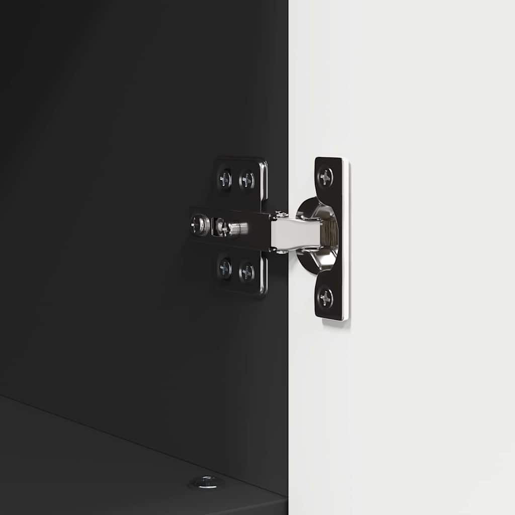 Badkamer Kast Zwart 30 x 35 x 95 cm Bewerkt hout & Metaal is nu te koop bij PeponiXL, paradijselijk wonen!