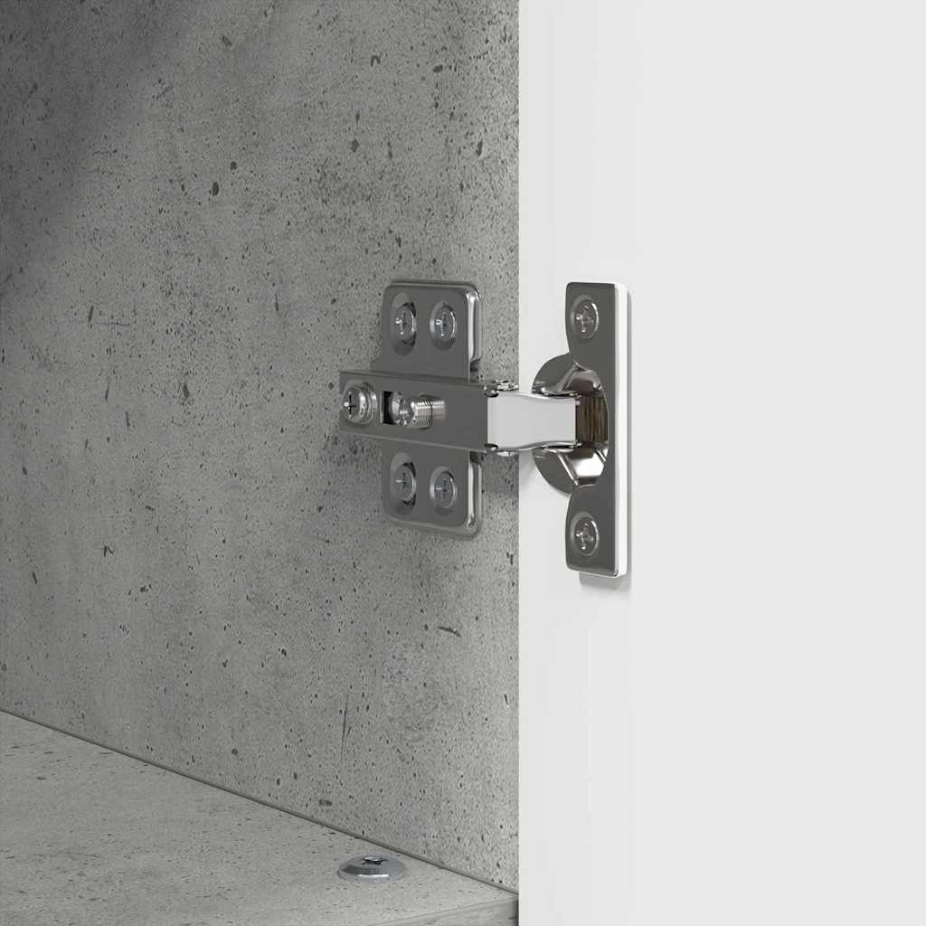 Badkamer Kast Beton Grijs 30 x 35 x 95 cm Bewerkt hout & Metaal is nu te koop bij PeponiXL, paradijselijk wonen!