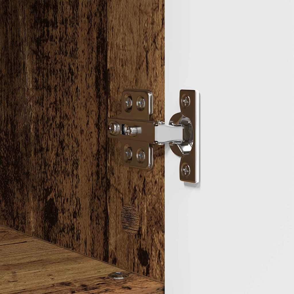 Badkamer Kast Oud Hout 30 x 35 x 95 cm Bewerkt hout & Metaal is nu te koop bij PeponiXL, paradijselijk wonen!