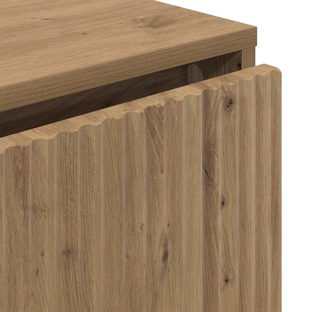 Dressoir met lade Artisan Eiken 79,5 x 33 x 82 cm Bewerkt hout is nu te koop bij PeponiXL, paradijselijk wonen!