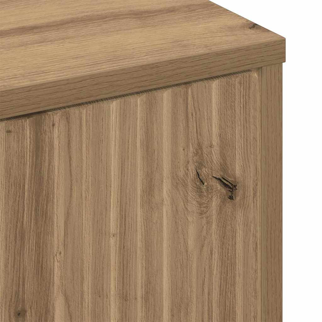 Salontafel met lade Artisan Eiken 90 x 49 x 46 cm Bewerkt hout is nu te koop bij PeponiXL, paradijselijk wonen!