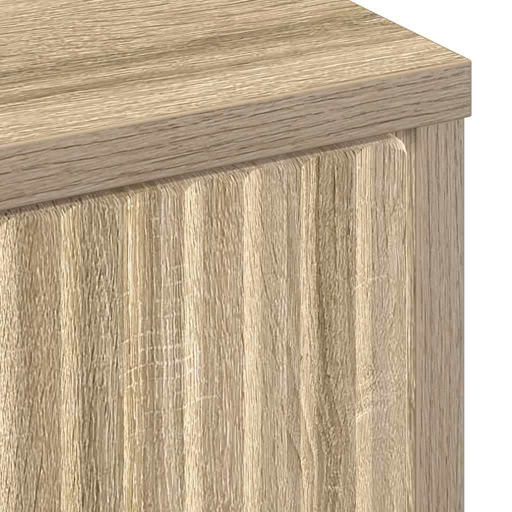 Dressoir met lade Sonoma Eiken 89,5 x 33 x 82 cm Bewerkt hout is nu te koop bij PeponiXL, paradijselijk wonen!