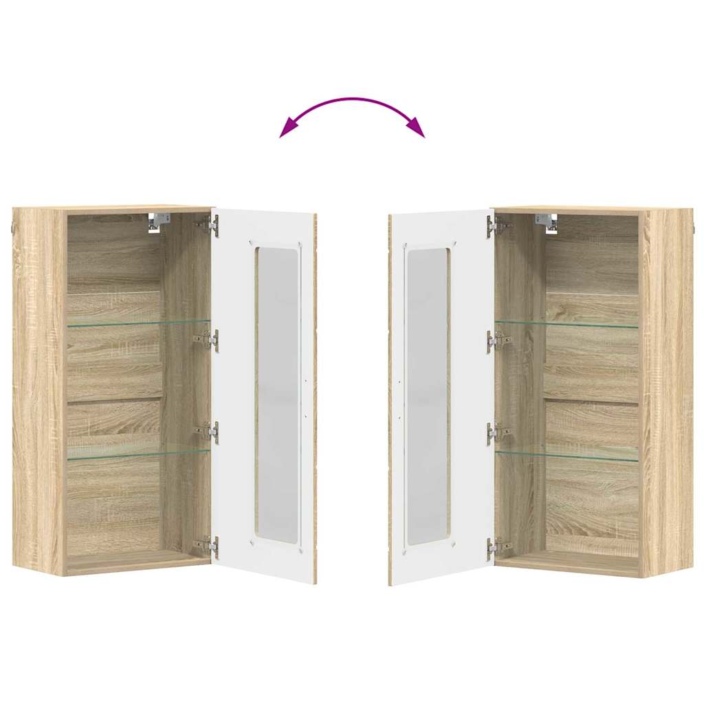 Houten Kast Sonoma Eiken 50 x 29 x 100 cm Bewerkt hout is nu te koop bij PeponiXL, paradijselijk wonen!