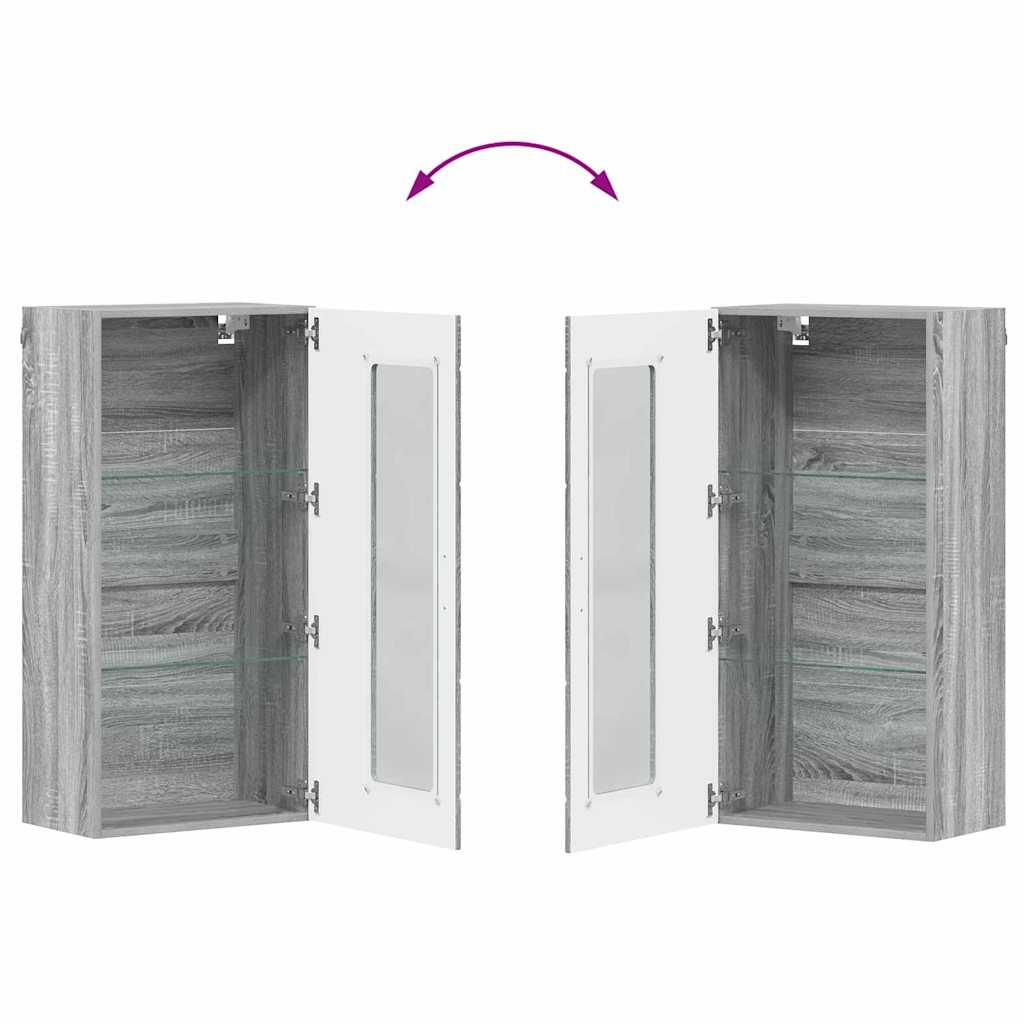 Houten Kast Grijs Sonoma 50 x 29 x 100 cm Bewerkt hout is nu te koop bij PeponiXL, paradijselijk wonen!