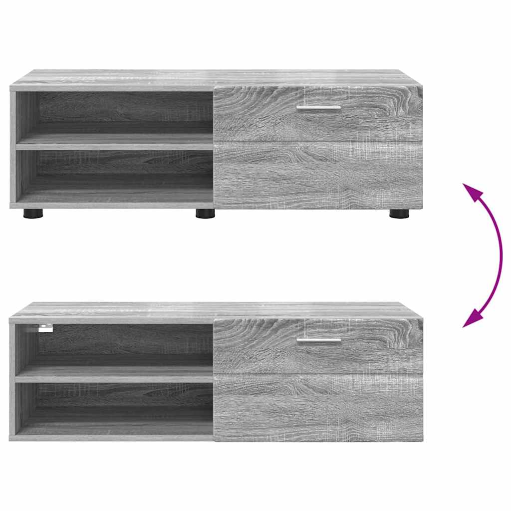 Houten Kast Grijs Sonoma 100,5 x 39 x 30 cm Bewerkt hout is nu te koop bij PeponiXL, paradijselijk wonen!