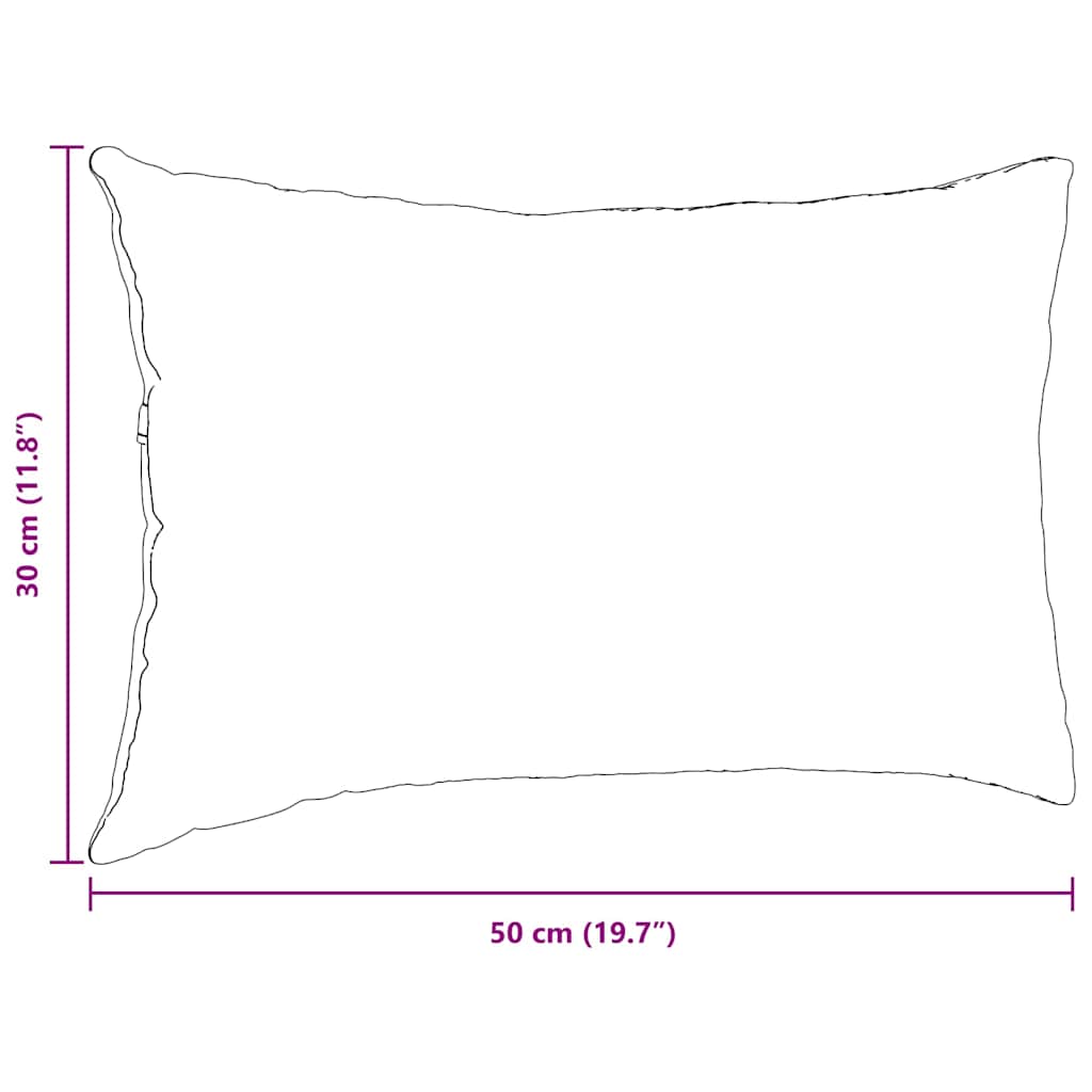 Sofa Kussens 2 stuks Crème 50 x 30 cm Stof is nu te koop bij PeponiXL, paradijselijk wonen!