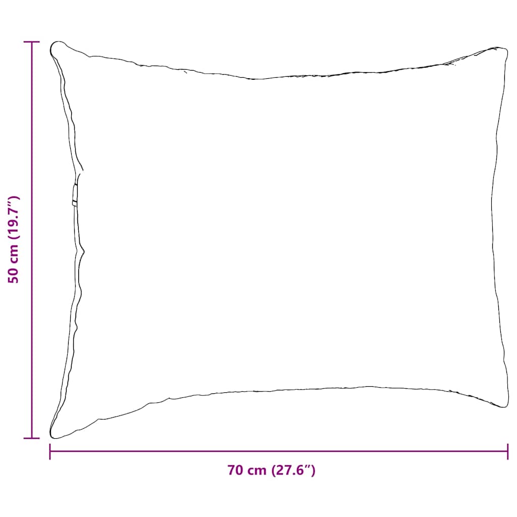 Sofa Kussens 2 stuks Lichtgrijs 70 x 50 cm Stof is nu te koop bij PeponiXL, paradijselijk wonen!