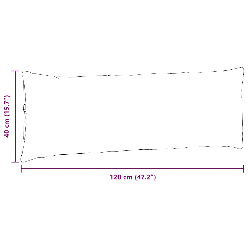 Sofa Kussens 2 stuks Crème 120 x 40 cm Stof is nu te koop bij PeponiXL, paradijselijk wonen!