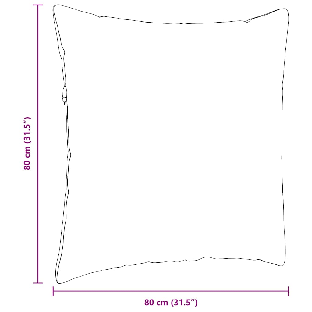 Sofa Kussens 2 stuks Crème 80 x 80 cm Stof is nu te koop bij PeponiXL, paradijselijk wonen!