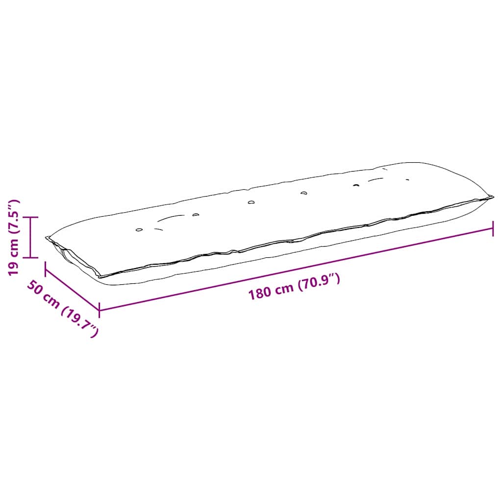 Rugkussen Zwart 180 x 50 cm Cordstof is nu te koop bij PeponiXL, paradijselijk wonen!