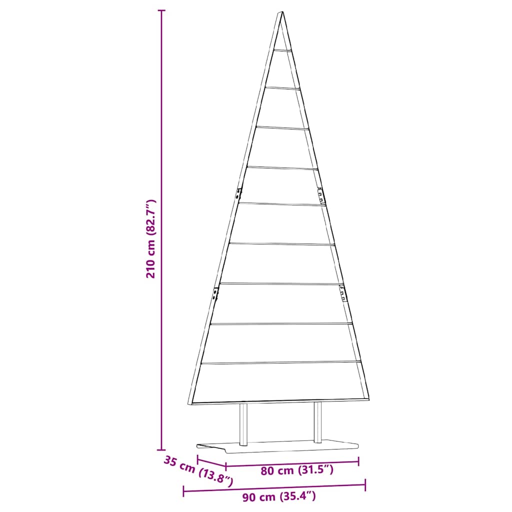 Metalen kerstboom met standaard Zwart 210 cm Staal is nu te koop bij PeponiXL, paradijselijk wonen!